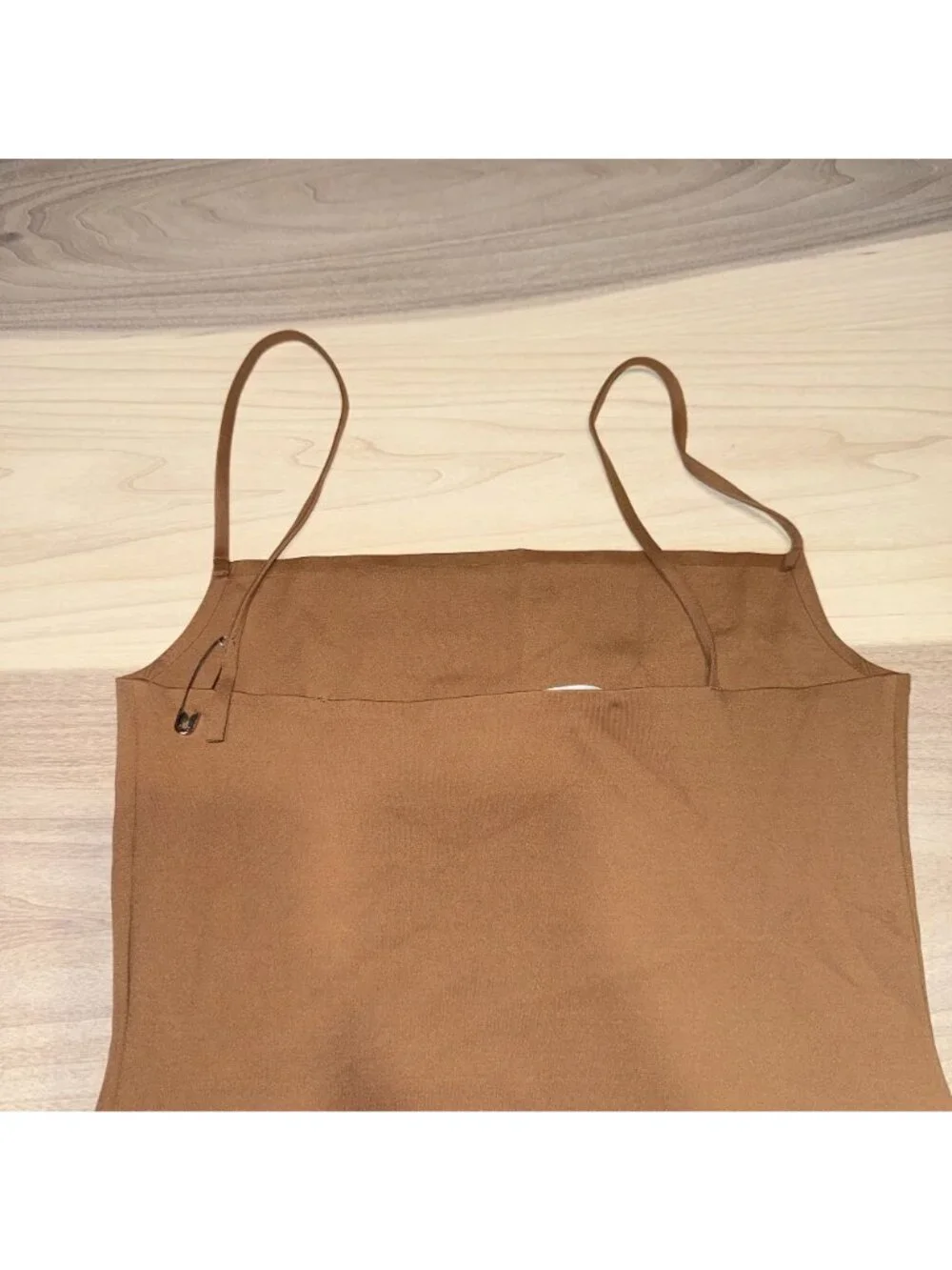 Off-White Brown Logo Sleeveless Stretch Midi Pencil Dress Women's IT 40 US 4